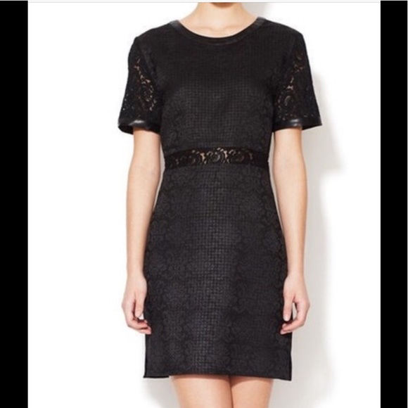 🎁NWT Walter Baker Black Textured Dress L - Picture 1 of 6